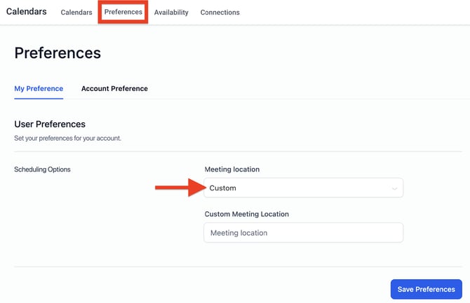 Calendar Preferences