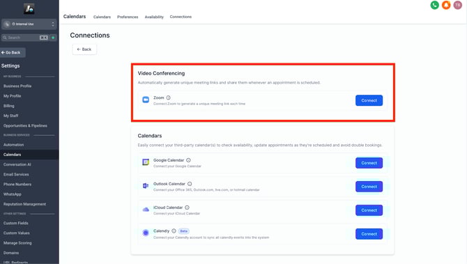 Calendar Video Conferencing Tools