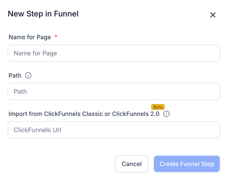 Website Page Name & Path